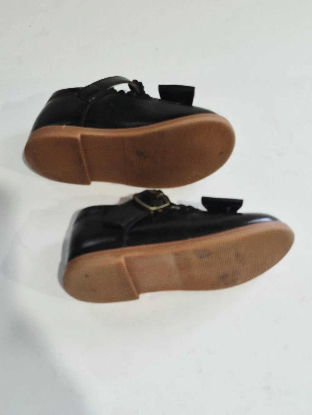 KIDERENCE Baby Girl Black Bow Mary Jane Shoes